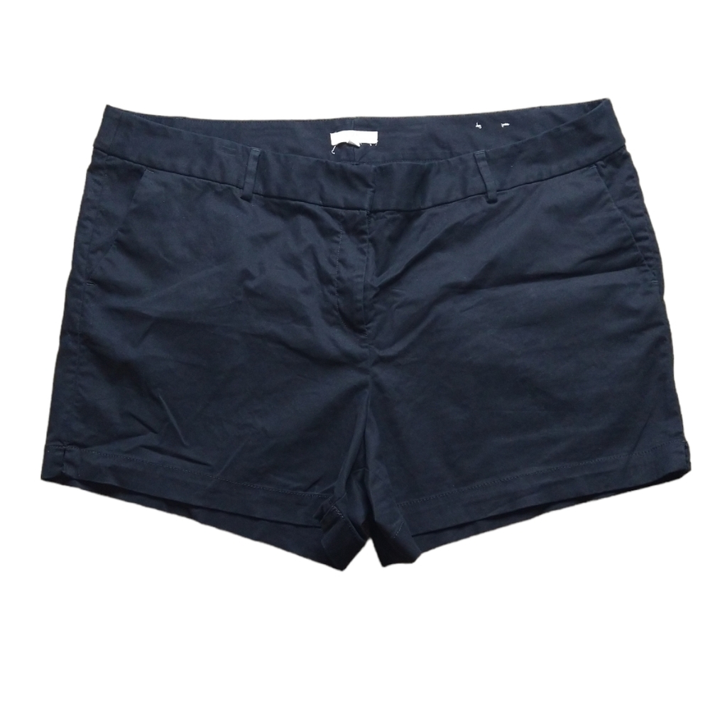 LOFT Plus Black Cotton Shorts Size 22